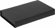 Коробка Silk с ложементом под ежедневник 15х21 см и ручку, ver.2, черная