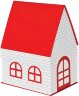 Упаковка подарочная, коробка "ДОМ" складная, размер 15 x 21 x 27 см красный