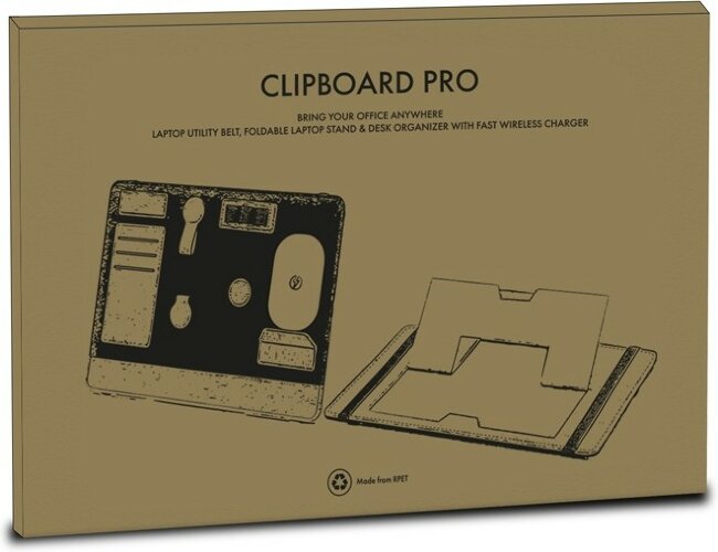 Складная подставка для ноутбука и органайзер для аксессуаров Clipboard Pro