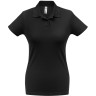 Рубашка поло женская BNC ID.001, черная, размер XS