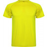 Спортивная футболка Roly Montecarlo детская, неоновый желтый, размер 4 (104-116)