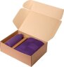 Подарочный набор Prima, Cella, фиолетовый (плед, термобутылка)
