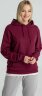 Толстовка с капюшоном унисекс Hoodie, бордовая, L