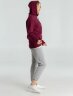 Толстовка с капюшоном унисекс Hoodie, бордовая, L