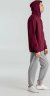 Толстовка с капюшоном унисекс Hoodie, бордовая, L