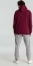 Толстовка с капюшоном унисекс Hoodie, бордовая, L