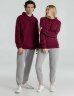 Толстовка с капюшоном унисекс Hoodie, бордовая, L