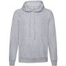 Толстовка без начеса LIGHTWEIGHT HOODED SWEAT 240, серый меланж, S