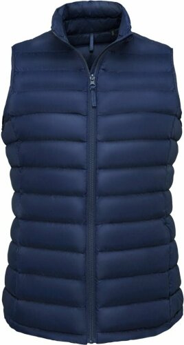 Жилет женский Sol's Wilson BW Women, темно-синий, размер XXL
