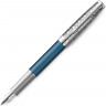  Перьевая ручка Parker Sonnet Premium Refresh BLUE CT, перо 18K, толщина F, цвет чернил black, подарочной упаковке