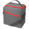 Изотермическая сумка-холодильник US Basic Classic c контрастной молнией, серый/красный