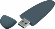 Флешка Pebble Type-C, USB 3.0, серо-синяя, 16 Гб