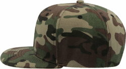 Бейсболка SNAP BACK 400, 6 клиньев, пластиковая застежка, зеленый камуфляж, универсальный