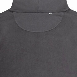Худи Iqoniq Jasper из переработанного хлопка, унисекс, 340 г/м2, темно-серый, размер XL