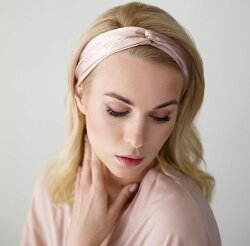 Повязка для волос Essential, розовая (пыльная роза)