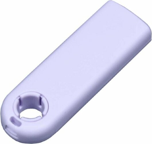 USB-флешка промо на 64 Гб прямоугольной формы, выдвижной механизм, белый