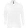 Рубашка поло STAR 170 с длинным рукавом, белый, XL