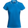 Рубашка-поло Roly Tamil женская, королевский синий/белый, размер M (42-44)