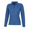 Рубашка поло Slazenger Point женская с длинным рукавом, небесно-голубой, размер 2XL (52-54)