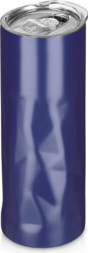 Вакуумная термокружка Waterline Decart, 450 мл, тубус, ярко-синий