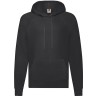 Толстовка без начеса LIGHTWEIGHT HOODED SWEAT 240, черный, M