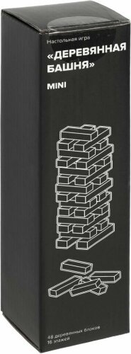 Игра «Деревянная башня мини», неокрашенная