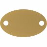 Шильдик металлический Alfa Oval, золотистый