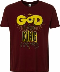 Футболка Author&#039;s A God is High, гранатово-красная, S