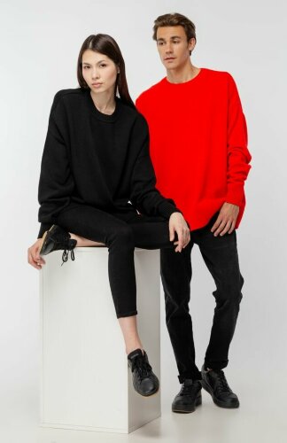 Джемпер оверсайз унисекс teplo Stated в сумке, красный, размер L/XL