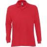Рубашка поло STAR 170 с длинным рукавом, красный, S