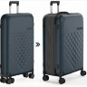 Чемодан складной Rollink Vega 360 76x52x28,5 см, 4 колеса, серо-синий