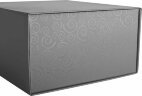 Упаковка подарочная, коробка складная размер 22 x 20 x 11 см, серебристый