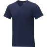 Мужская футболка Elevate Somoto с коротким рукавом и V-образным вырезом, темно-синий, размер S (48)