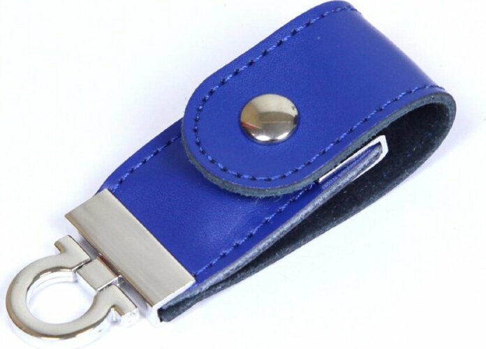 USB-флешка на 32 Гб в виде брелка, синий