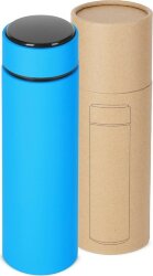 Вакуумный термос Module X с индикатором температуры, 500 мл, тубус, голубой 3538C