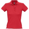 Рубашка поло женская PEOPLE 210, красный, S