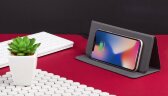 Коврик-трансформер Cool Gray с беспроводным зарядным устройством, серый