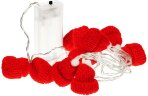 Гирлянда Cosy Poms, красная