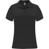 Рубашка поло женская Roly Monzha, черный, размер S (40)