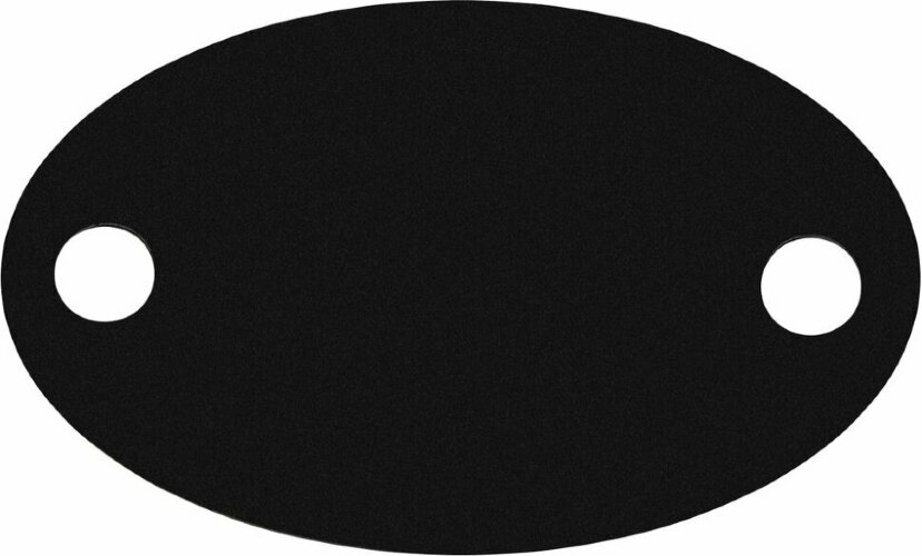 Шильдик металлический Alfa Oval, черный