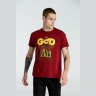 Футболка Author's A God is High, гранатово-красная, L