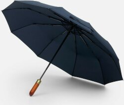 Зонт складной Cloudburst в подарочной упаковке, темно-синий