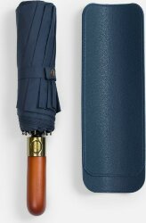 Зонт складной Cloudburst в подарочной упаковке, темно-синий