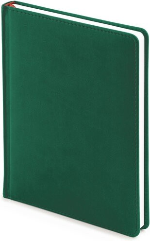 Ежедневник недатированный А6+ Альт Velvet, темно-зеленый