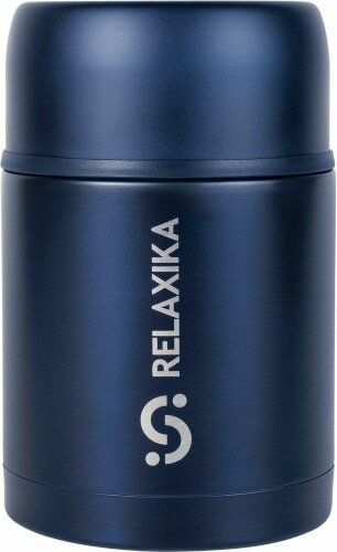 Термос для еды Relaxika 700, темно-синий