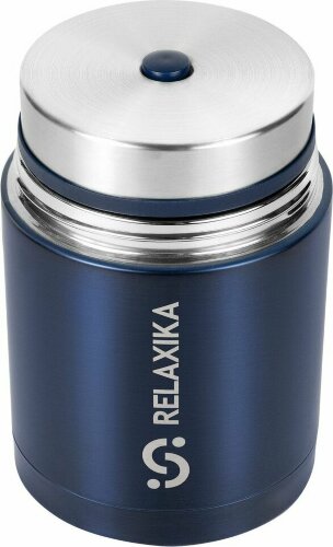 Термос для еды Relaxika 700, темно-синий