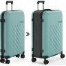 Чемодан складной Rollink Vega 360 76x52x28,5 см, 4 колеса, бирюзовый
