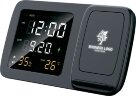 Настольные часы Smart Screen с беспроводным (15W) зарядным устройством, черный