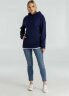 Толстовка с капюшоном унисекс Hoodie, темно-синяя, 3XL