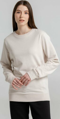 Свитшот унисекс BNC Inspire (Organic), молочно-белый, размер XS